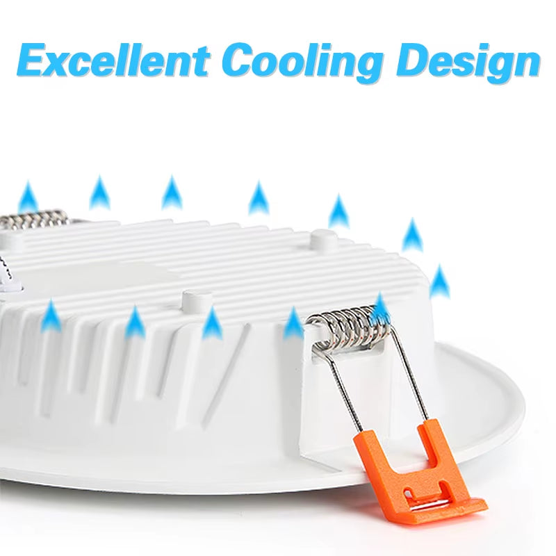 LED Downlight IP65 Waterproof Dimmable 9W 12W 15W 7W for Bathroom 220V 12V Kitchen Toilet Eaves Ceiling Lamp White Spot Light